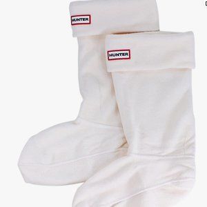 Hunter Original Cream Tall Fleece Welly Boot Socks Women's Size Medium